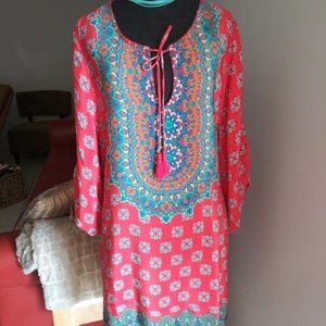 Tolani "Sanaya" coral XL dress